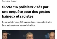 Les Mesures Prisent par le SPVM sont Insuffisantes pour Combattre le Racisme Systémique